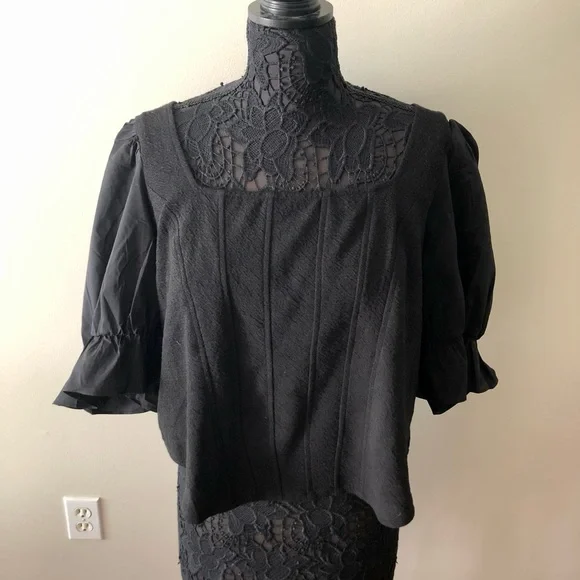 Sunday in Brooklyn Tops Anthropologie Lace Up Top Poshmark